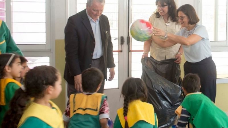 Corpacci inauguró el nuevo edificio del Jardín de infantes de Casa de Piedra