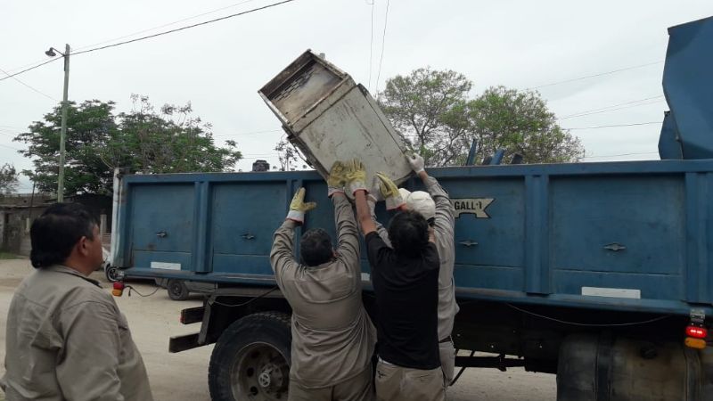 Descacharrado en barrios de la zona norte de la Capital
