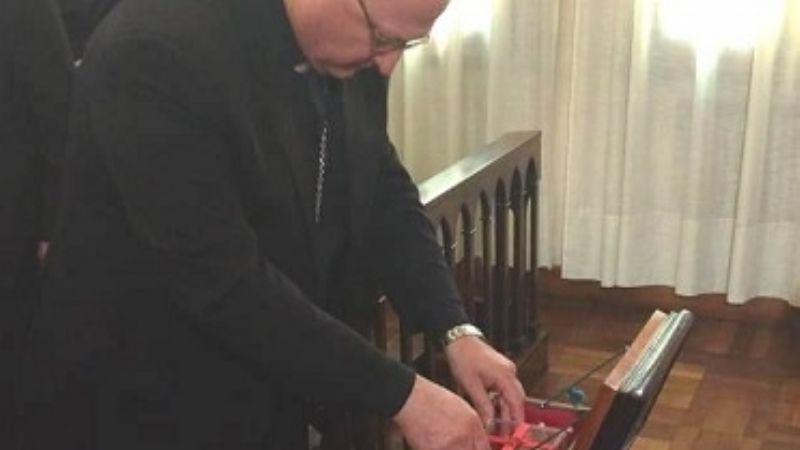 Urbanc ya recibió las reliquias de Esquiú