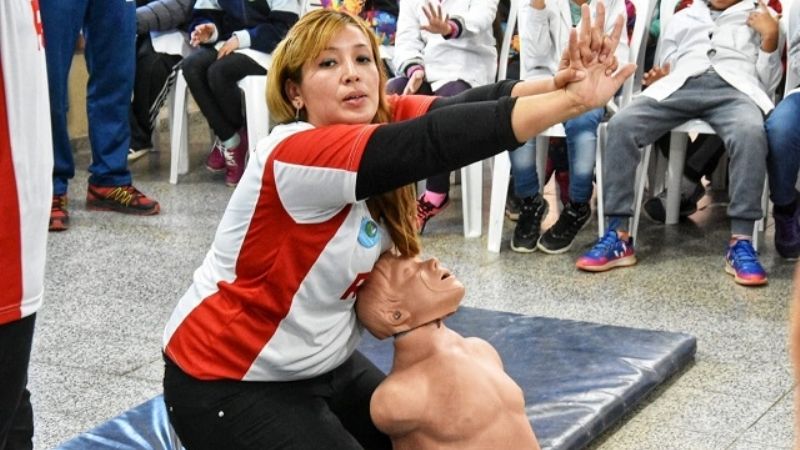 Curso de Primeros auxilio-RCP abriendo caminos, en Icaño