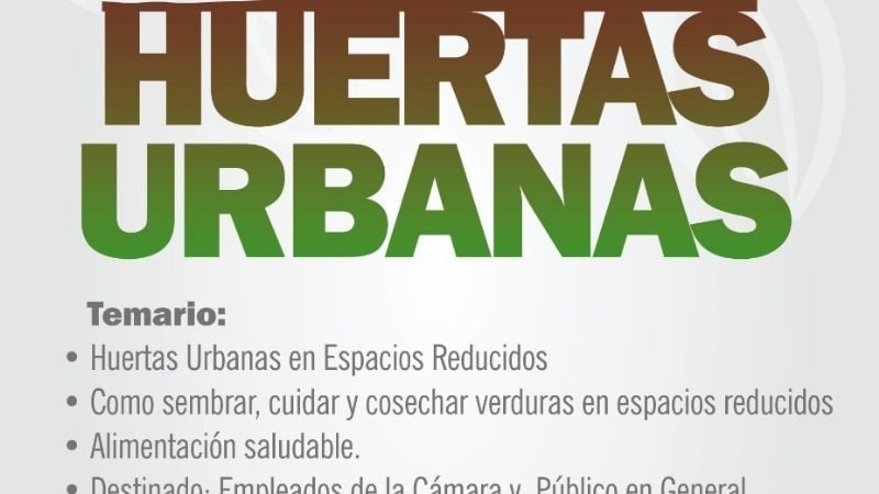 Capacitarán sobre Huertas Urbanas
