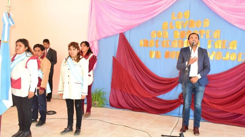 Inauguraron el Salón de Usos Múltiples en la Escuela Nº997 en Santa María