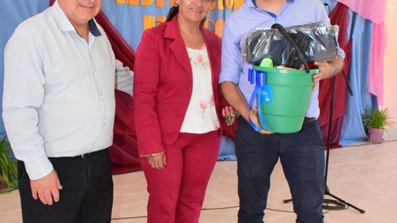 Inauguraron el Salón de Usos Múltiples en la Escuela Nº997 en Santa María
