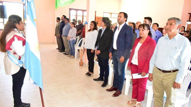 Inauguraron el Salón de Usos Múltiples en la Escuela Nº997 en Santa María