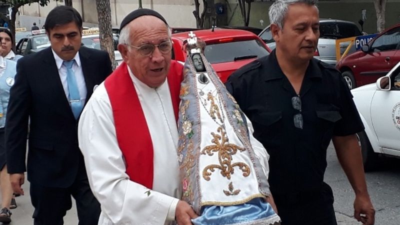 La Delegación de la Policía Federal recibió a la Virgen