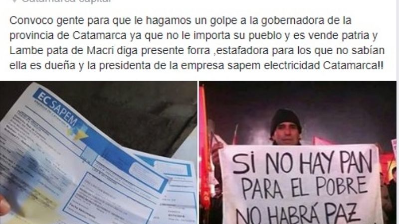Detienen a un hombre por amenazar a la gobernadora por Facebook