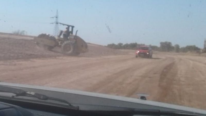 Ruta 60 en obras, en tramos de Casa de Piedra a Chumbicha