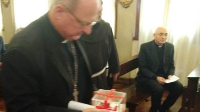 Las reliquias de Esquiú en camino a Catamarca