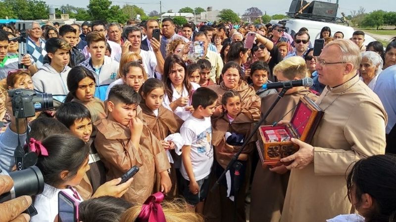 Las reliquias de Esquiú ya están en su tierra natal
