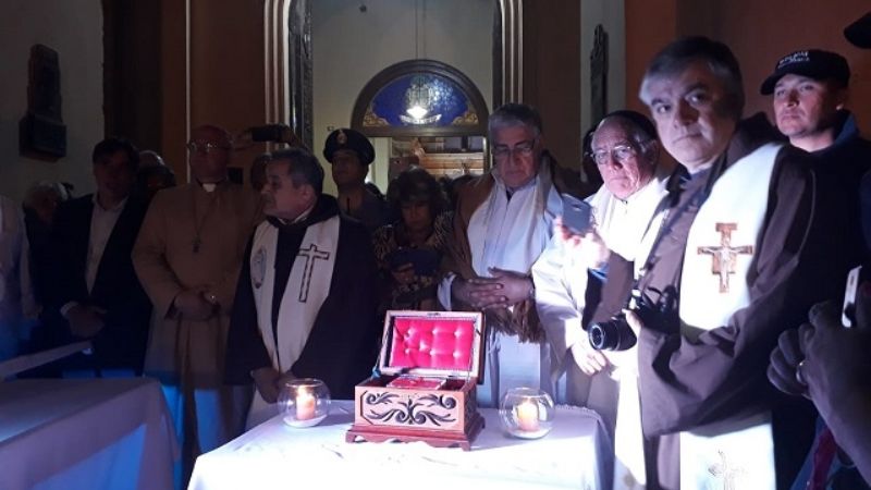 Las mejores fotos de la llegada de las reliquias de Esquiú a su tierra