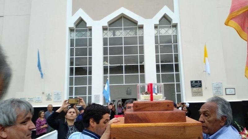 Las mejores fotos de la llegada de las reliquias de Esquiú a su tierra