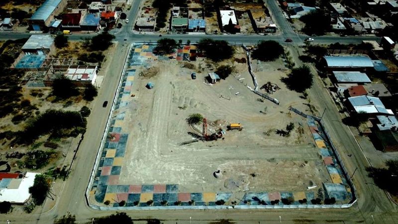 Sánchez supervisó el avance de obras en Santa María