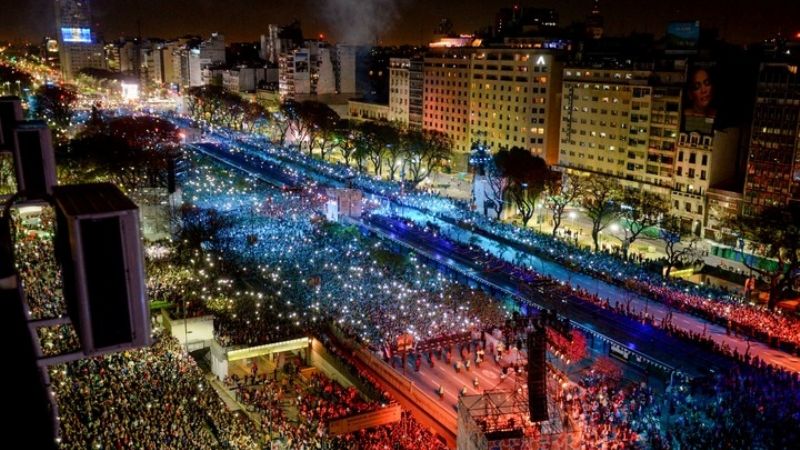 Juegos Olímpicos de la Juventud: impresionte show de sonidos y colores en la 9 de Julio