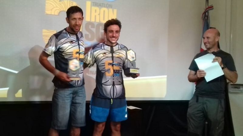 Elisabetta y Ávalos destacados en el Ironman de Santiago