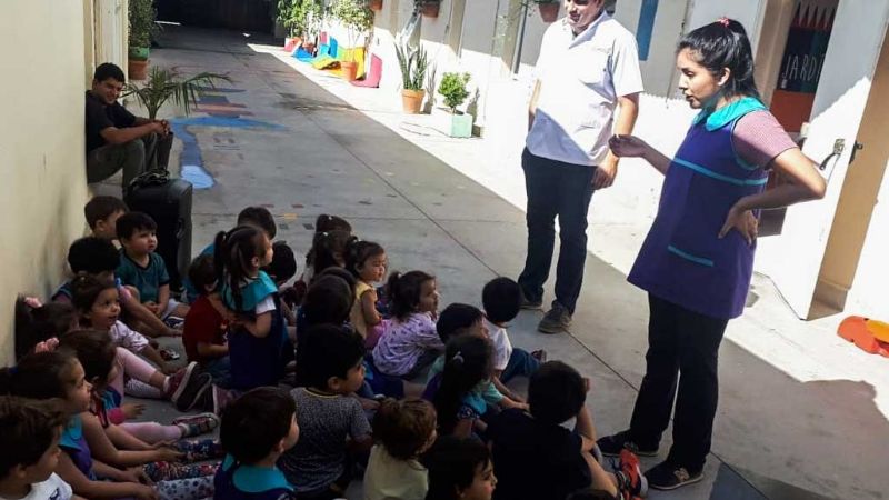 Los “peques” aprenden sobre producción láctea