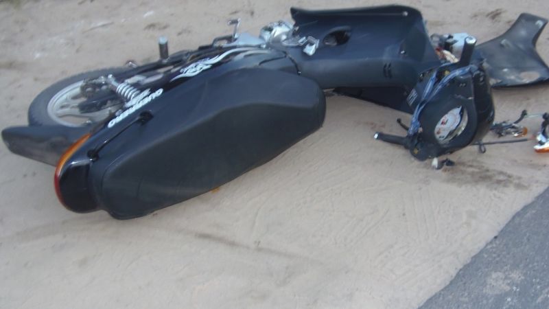 Mujer lesionada en un siniestro vial en la Cuesta El Portezuelo