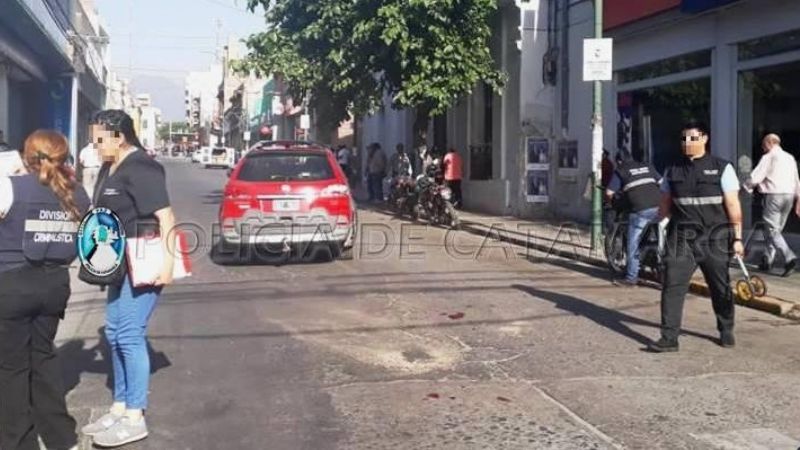 Choque en pleno centro con un herido
