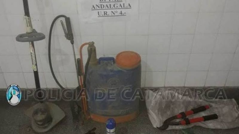Tras varios allanamientos, esclarecen robo en una finca de Andalgalá