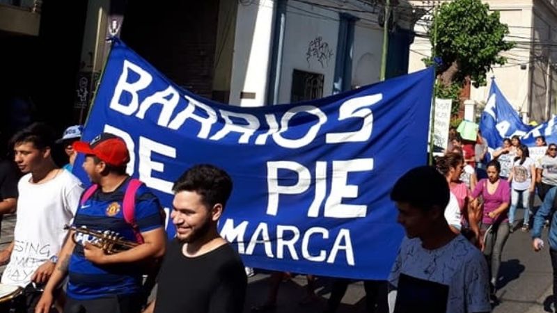 Masiva manifestación en Desarrollo Social de la Nación