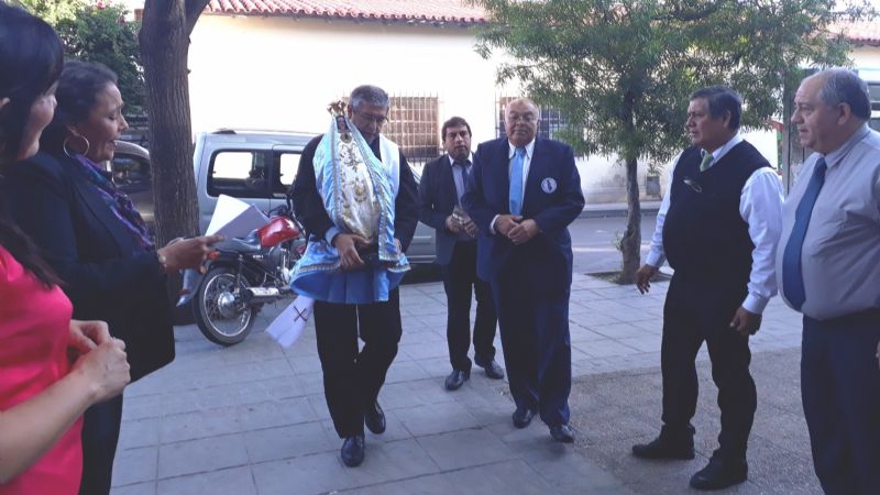 Rentas vistió sus mejores galas para recibir a la Virgen Morenita