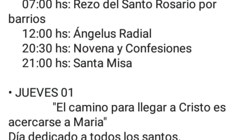 Festividades por el "Señor de la Salud"