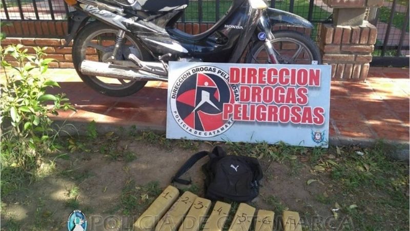 Atrapan al principal distribuidor de droga en Valle Viejo: tenía 8 kilos de marihuana