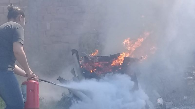 Práctica sobre control de incendio y rescate