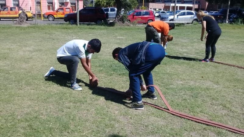 Práctica sobre control de incendio y rescate