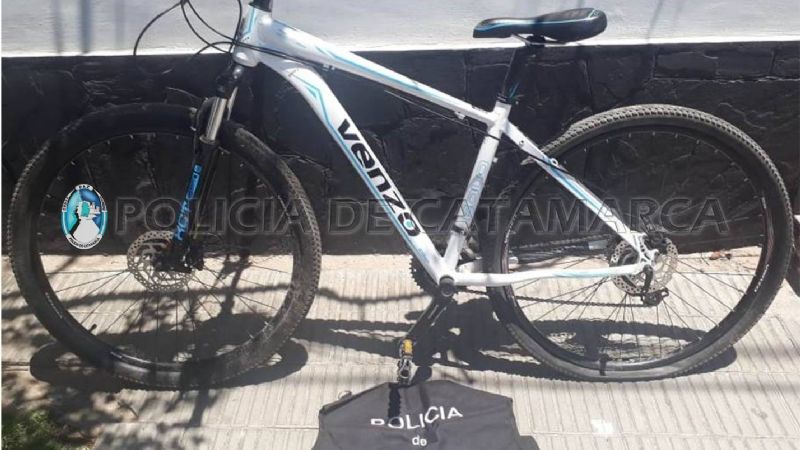 Recuperan una bicicleta robada y aprehenden a un joven