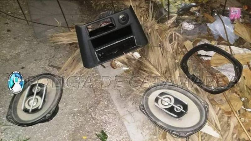 Recuperan elementos robados y aprehenden a un hombre