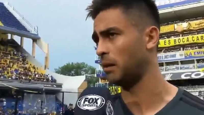 Gesto del "Pity" con los hinchas de Boca fallecidos