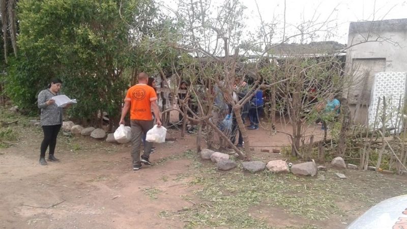 Defensa Civil continúa con la asistencia en Lavalle