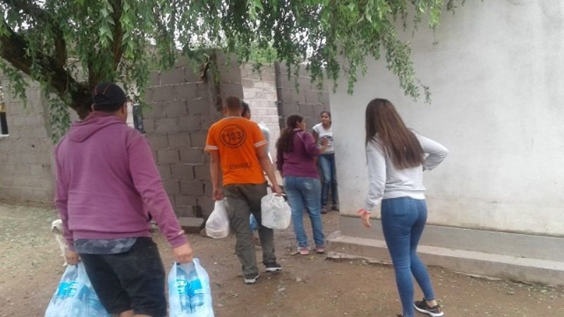 Defensa Civil continúa con la asistencia en Lavalle