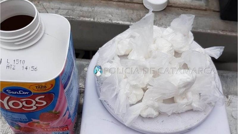 Secuestran cocaína de máxima pureza