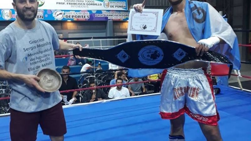 El titulo regional de Kick Boxing fue para el riojano Palacio