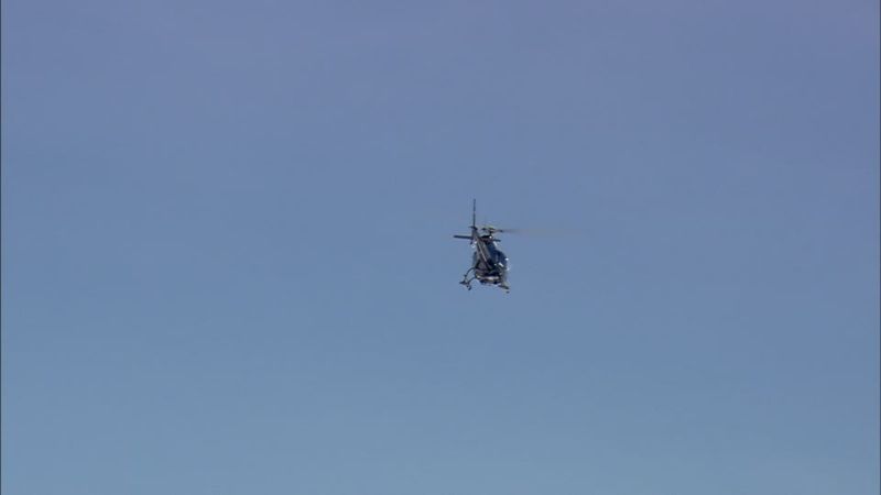 El helicóptero de Macri rumbo a El Rodeo