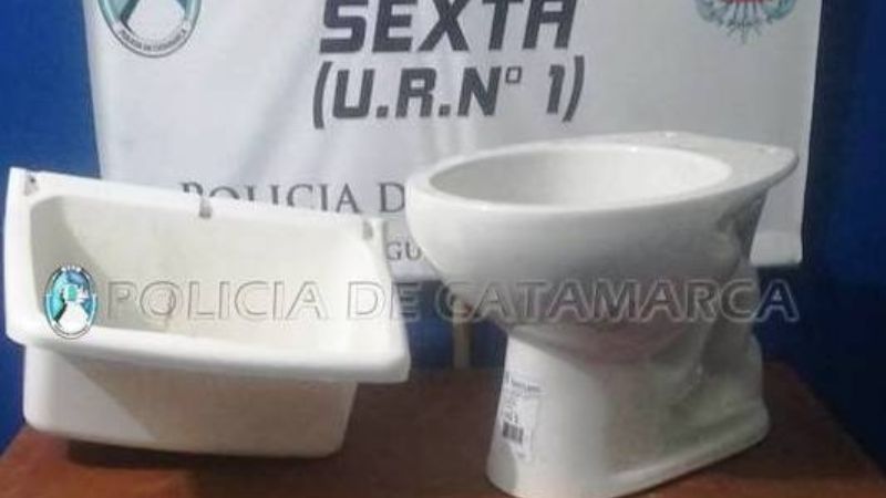 Secuestran elementos sanitarios robados