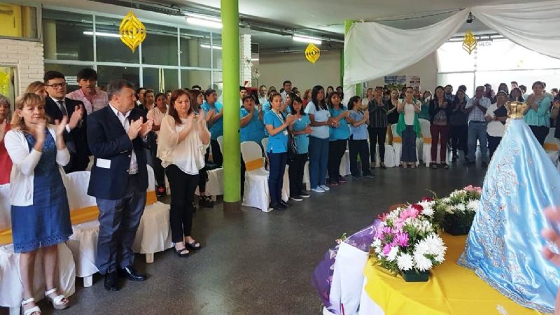 La Virgen llevó bendiciones en Salud, Registro Civil y escuela de Sumalao