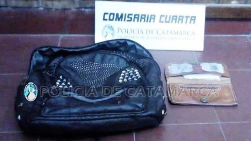 Aprehenden a un ladrón que le arrebató la mochila a una mujer