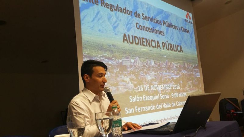 Comenzó la audiencia pública del servicio de energía