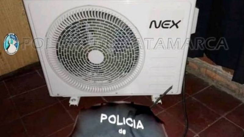 Tras un registro domiciliario, recuperan un aire acondicionado robado