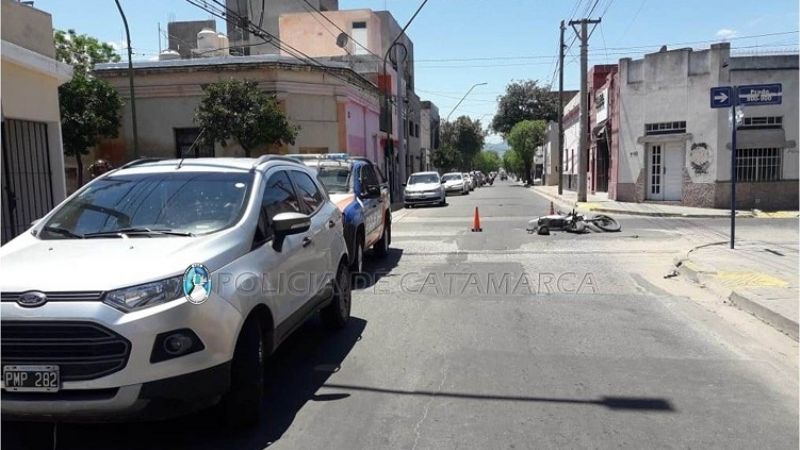 Choque en esquina céntrica