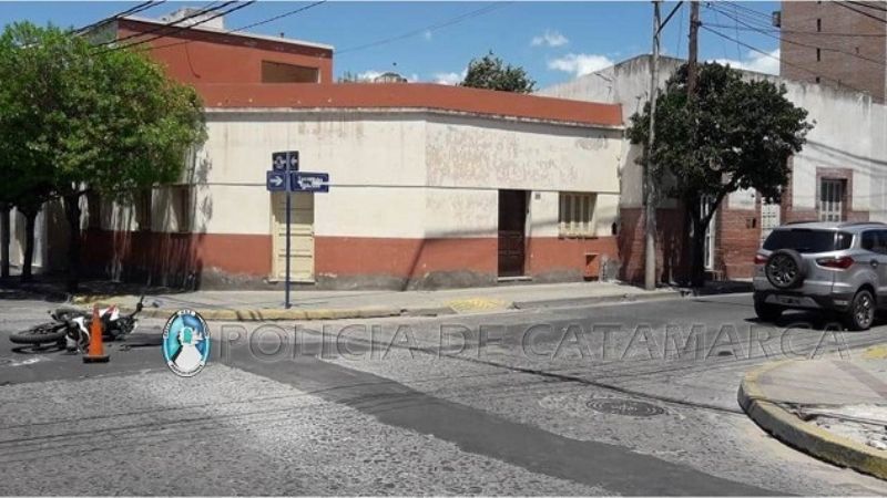 Choque en esquina céntrica