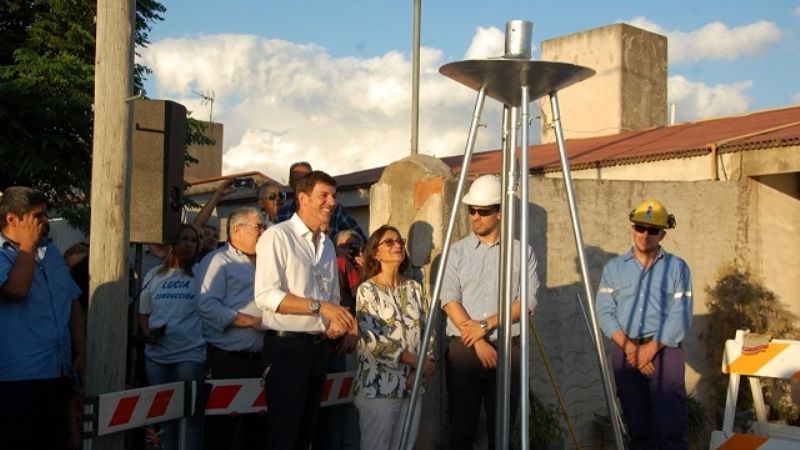 La Gobernadora inauguró la 3° etapa de gas natural en Parque América