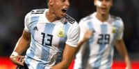 EL FESTEJO de Funes Mori, tras su gol a los mexicanos.