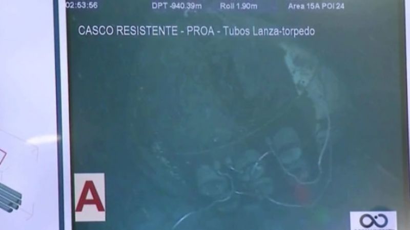 Las primeras fotos del submarino en el fondo del Mar Argentino
