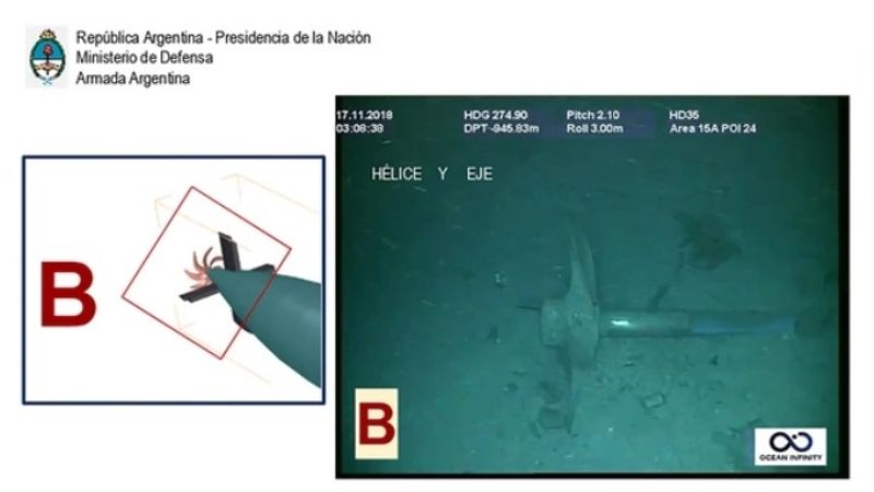 Ocean Infinity sacó 67.000 fotos del ARA San Juan