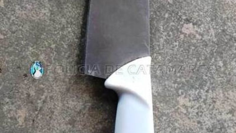 Aprehenden a un joven y secuestran un arma blanca