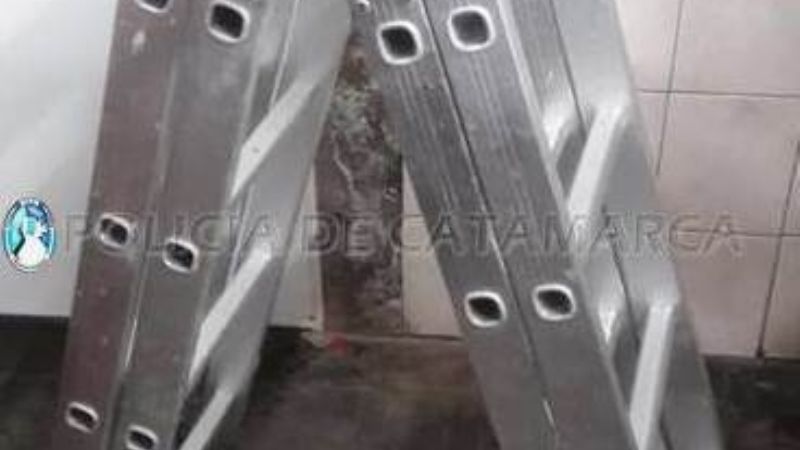 Iba por la calle con una escalera y como no pudo acreditar su propiedad se la secuestraron