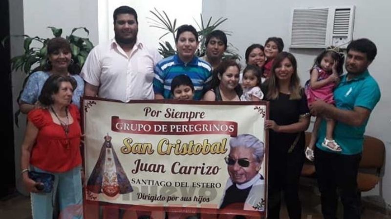 Un grupo de peregrinos que cumple 45 años de veneración a la Virgen del Valle